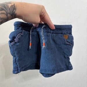 Zara Navy Kids Shorts with Drawstring